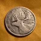 1946 Canadian Silver Quarter 25 Cent Key Date Low Mintage Year 1946 Canadian Silver Quarter 25 Cent Key Date Low Mintage Year