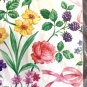 BRIDAL SHOWER GIFT WRAPPING PAPER Vtg 1 LARGE Sheet 8 SQ FT Sealed Pretty Floral