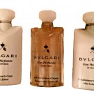 Bvlgari au the Blanc 2 1/2 oz Lotion Shampoo Conditioner 2 Soap 50g + Dental Kit