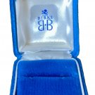 BIRKS RING Presentation Gift Box Blue Velvet Wedding Anniversary Vintage 1960s BIRKS RING Presentation Gift Box Blue Velvet Wedding Anniversary Vintage 1960s