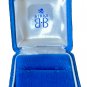BIRKS RING Presentation Gift Box Blue Velvet Wedding Anniversary Vintage 1960s