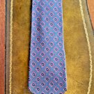 Georgio ARMANI Mens Cravatte Tie Geometric Grey Black w Diamond Pattern Classic