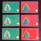 Christmas MatchingTags 6 Vtg Trees with Candle and Decorations Embossed Charming Christmas MatchingTags 6 Vtg Trees with Candle and Decorations Embossed Charming