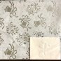WEDDING GIFT WRAP PAPER LUXURY METALLIC FOIL SILVER BELLS 2 SHEETS GIFTCARD VTG