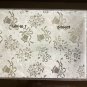 WEDDING GIFT WRAP PAPER LUXURY METALLIC FOIL SILVER BELLS 2 SHEETS GIFTCARD VTG