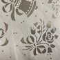 WEDDING GIFT WRAP PAPER LUXURY METALLIC FOIL SILVER BELLS 2 SHEETS GIFTCARD VTG