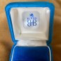BIRKS Gift RING Box Presentation Blue Velvet Wedding Anniversary Vintage 1960s