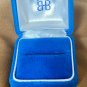 BIRKS Gift RING Box Presentation Blue Velvet Wedding Anniversary Vintage 1960s