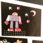 GiftWrap Birthday Robot Transformers Kids Boy’s 2 LARGE 1/2 x 3 feet Paper Vtg