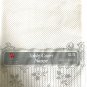 Paper Tablecloth RETRO Thick Sturdy White Silver Flowers Vtg Carlton USA