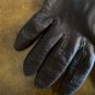 Gloves Leather Womenâs Dark Brown Size 7 Wool Lining Made in Italy Vintage