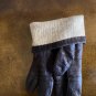 Gloves Leather Womenâs Dark Brown Size 7 Wool Lining Made in Italy Vintage