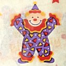 Tissue Paper VTG Kids Birthday SUPER CRINKLY 5 SHEETS fr UK Smiling Clown NEW