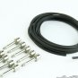 Flex Solderfree Effect Cable Kit 10 Right Angle Plugs  9 Ft. Cable+Cable Tester