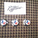 Rifftone Texas Flag UFO Type Guitar Knobs 3 Set Class up that Axe! Fast US ship