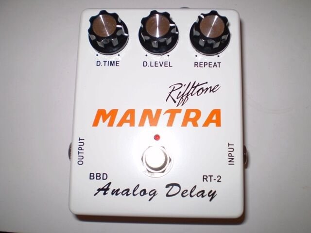 RIFFTONE MANTA  ANALOG DELAY BBD CHIP  SET 600 ms TRUE BYPASS  BRAND NEW!