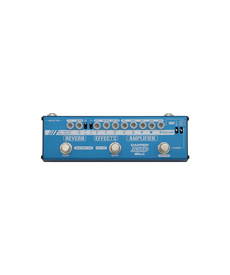 Valeton Dapper Amp Mini Effects Strip 9 Legendary Amp Sound Options, Reverb, Mor