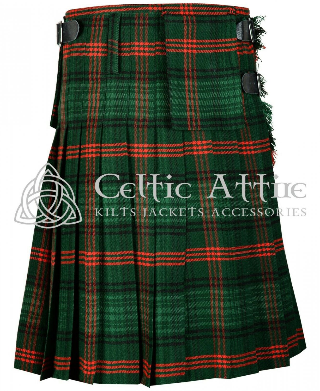 Custom Waist & Length Scottish 8 Yard Ross Hunting Modern TARTAN KILT ...