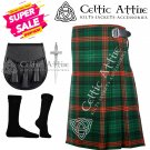 46 Size ROSS HUNTING MODERN Tartan Scottish Highlander 8 Yard Tartan Kilt Package
