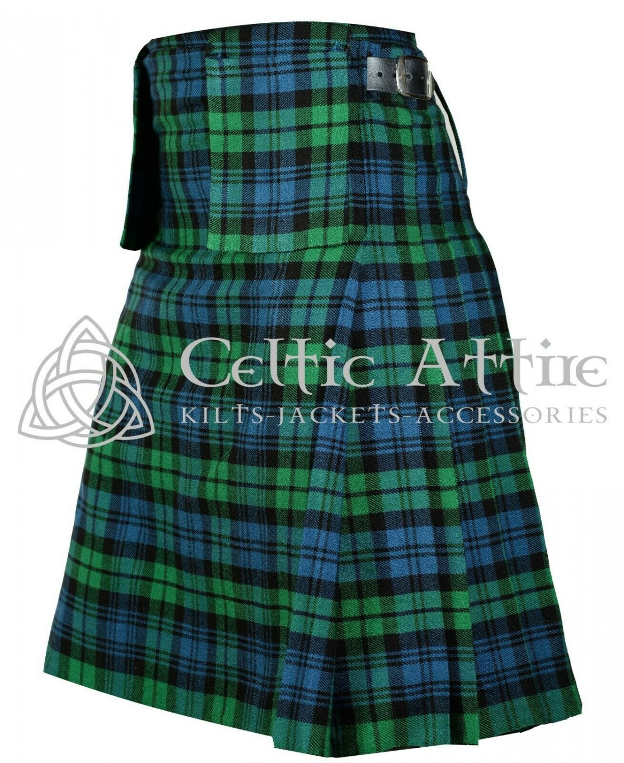 Custom Scottish Campbell Ancient 8 Yard Tartan KILT Package Free Pin ...