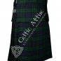 30 Size Scottish 8 Yard BLACK WATCH Tartan KILT Package Free Pin Flashes Flyplaid Brooch