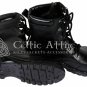 Handmade Scottish Kilt Ghillie Brogue Black Boots Real Leather Shoes - EU Size 46.5