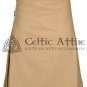 Scottish 8 Yard Men's KHAKI Premium 16 Oz Wool KILT Highland Custom Made KILT - Size 32