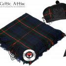 Scottish GUNN Tartan KILT ACCESSORIES - FlyPlaid - Brooch - Glengarry Hat - Cap Size 60