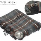 Scottish MACKENZIE WEATHERED Tartan KILT ACCESSORIES - FlyPlaid - Brooch - Glengarry - Cap Size 56