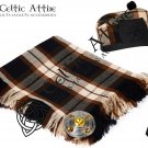 Scottish ROSE ANCIENT Tartan KILT ACCESSORIES - FlyPlaid - Brooch - Glengarry Hat - Cap Size 56