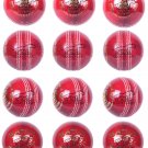 Red Ball 4piece 156g Cricket Balls Genuine Leather, Match Ball, Pack of 12