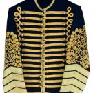 Jimi Hendrix Jacket, Military Tunic, Hussars Pelisse, Bespoke - Black Wool Jacket - Size S to 5XL