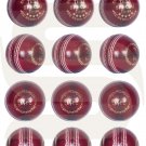 Red Ball Hand Stitched Leather Cricket Balls 5.5oz Training & Match Ball (Pack of 12)