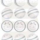 Ladies White Cricket Balls Hand Stitched Ball 5.0 OZ Club County Matches (Pack of 12)