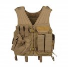 Brown Classic Safari Tactical Vest without Belt