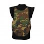 Camouflage Paintball Airsoft Ultralight Chest Protector Guard With Attached Shirt
