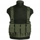 MILITARY TACTICAL MAGAZINE CARRIER COMBAT CHEST RIG ARMY POUCHES POLICE OLIVE