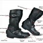 MOTORCYCLE MOTORBIKE LEATHER BOOT RACING WATERPROOF SHOES TOURING SHOES STREET- US Size 11