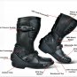 MOTORCYCLE MOTORBIKE LEATHER BOOT RACING WATERPROOF SHOES TOURING SHOES STREET- US Size 13