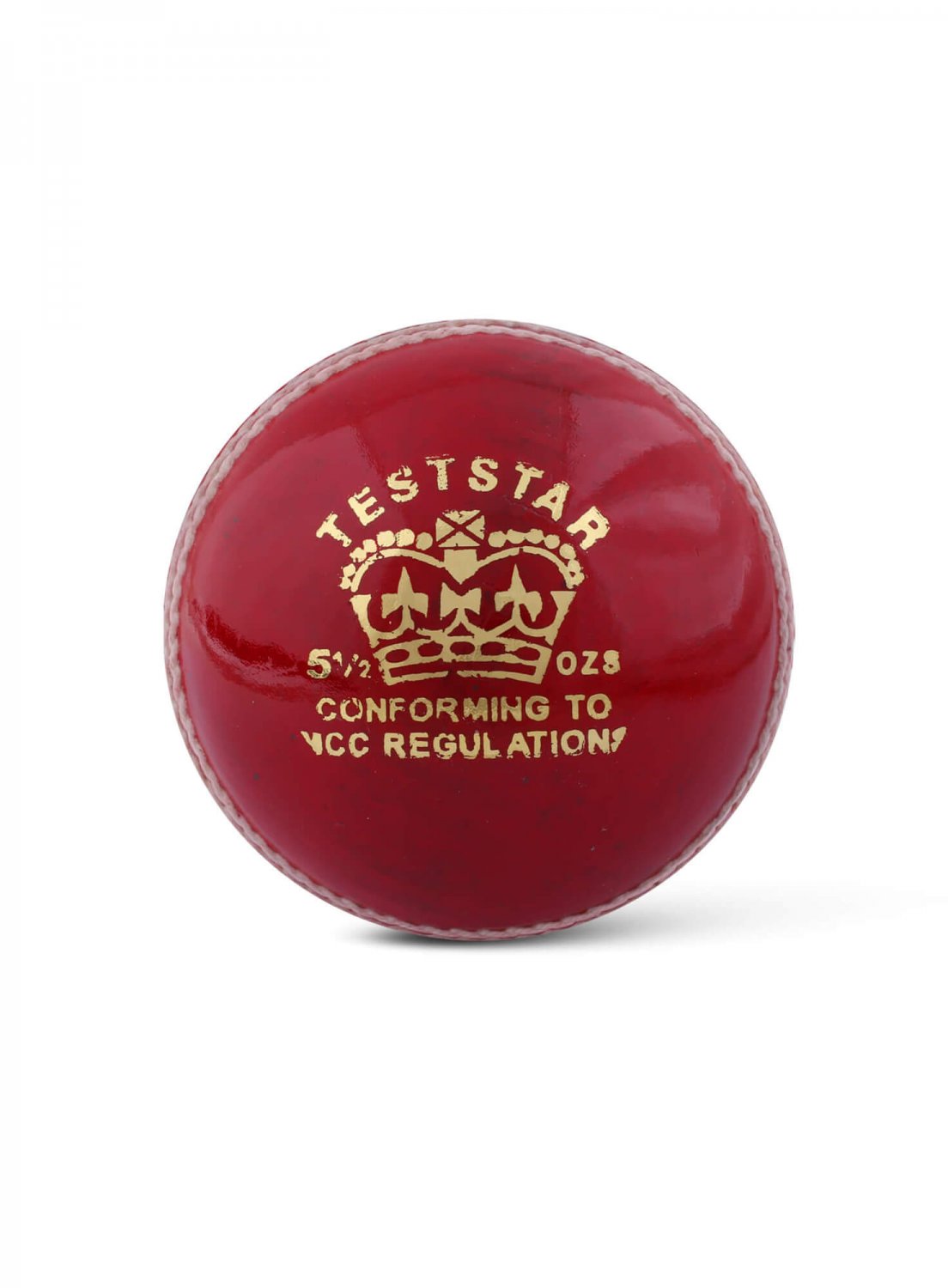 CA Test Star Red Hard Leather Ball Pack of 6