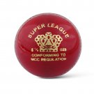 CA Super League Red Hard Leather Ball Pack of 6