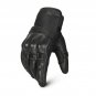 Biker Motorbike Gloves Leather Touch Screen Gloves Knuckle Shell Protection- Size XL
