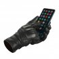 Biker Motorbike Gloves Leather Touch Screen Gloves Knuckle Shell Protection- Size L