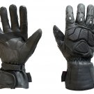 Motorbike Gloves Full Leather Gloves Motorcycle Water proof Warm Winter Gloves- Size M