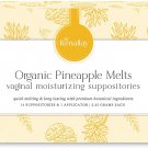 Femallay Organic Pineapple Vaginal Moisturizing Suppository Melts – 14 Suppositories
