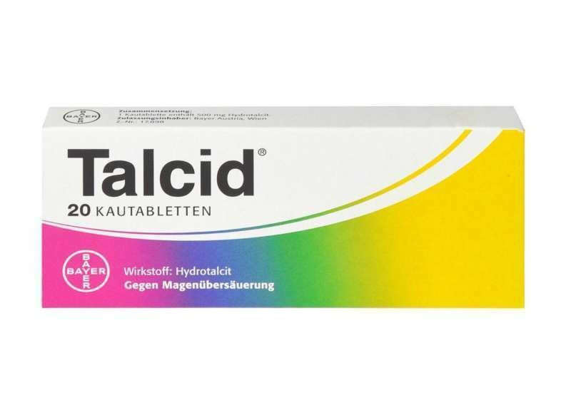 Talcid 500 mg 20 chewable tablets - Bayer