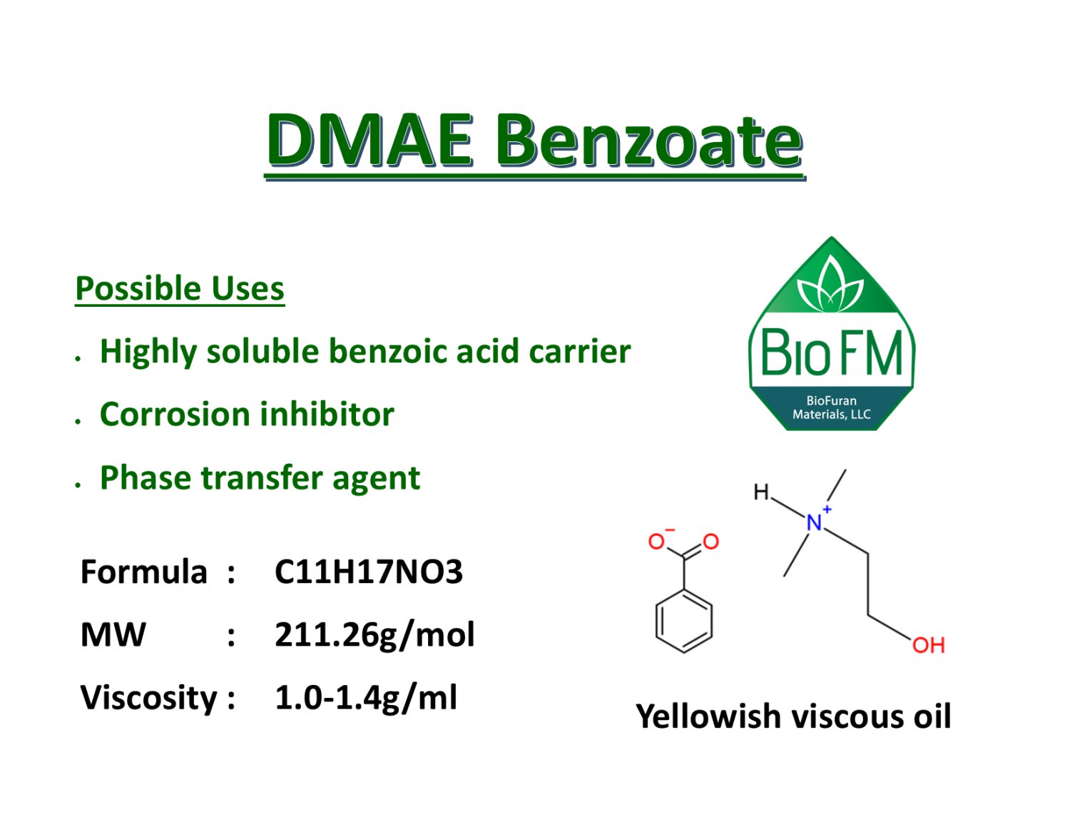 100g DMAE benzoate