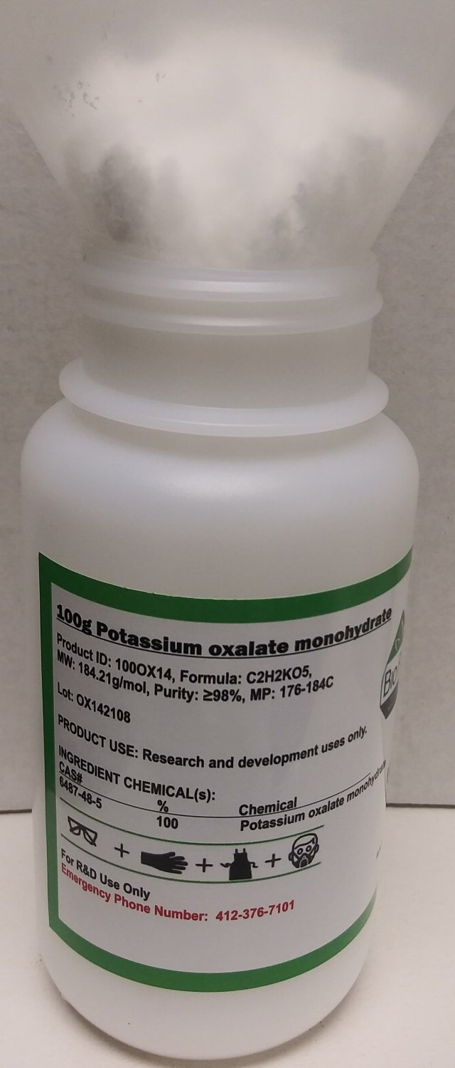100g Potassium oxalate monohydrate