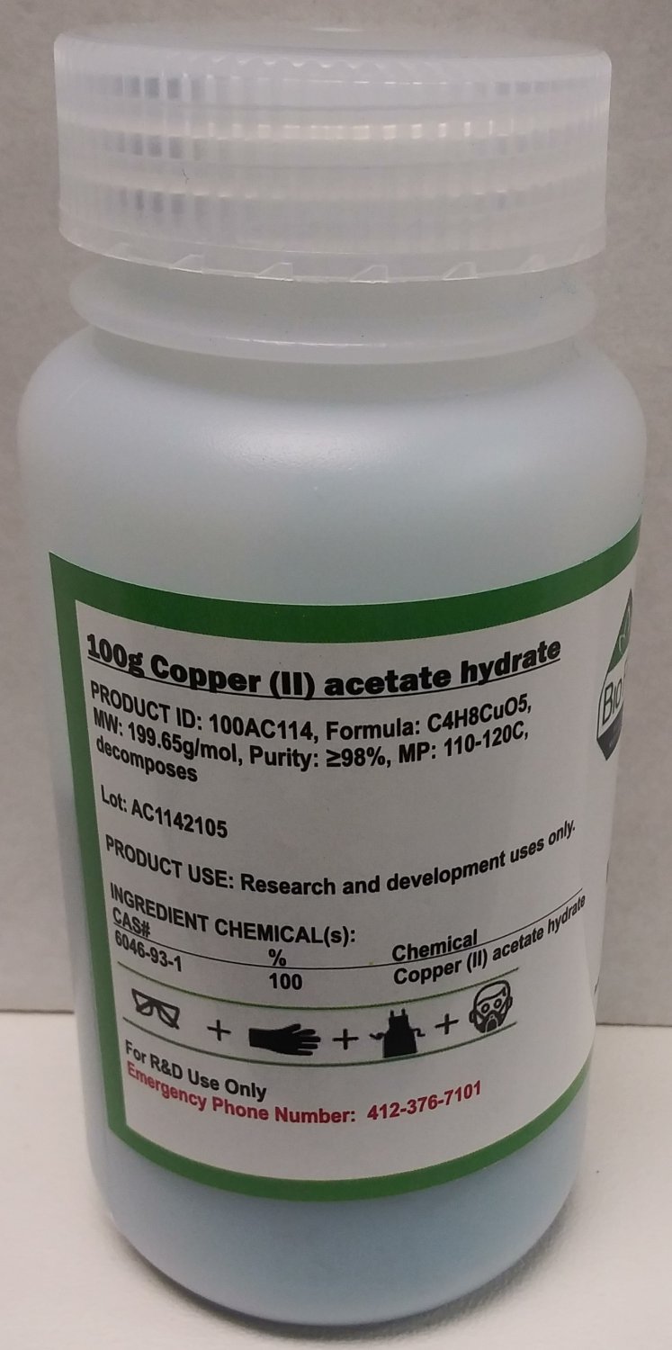 100g Copper (II) acetate monohydrate