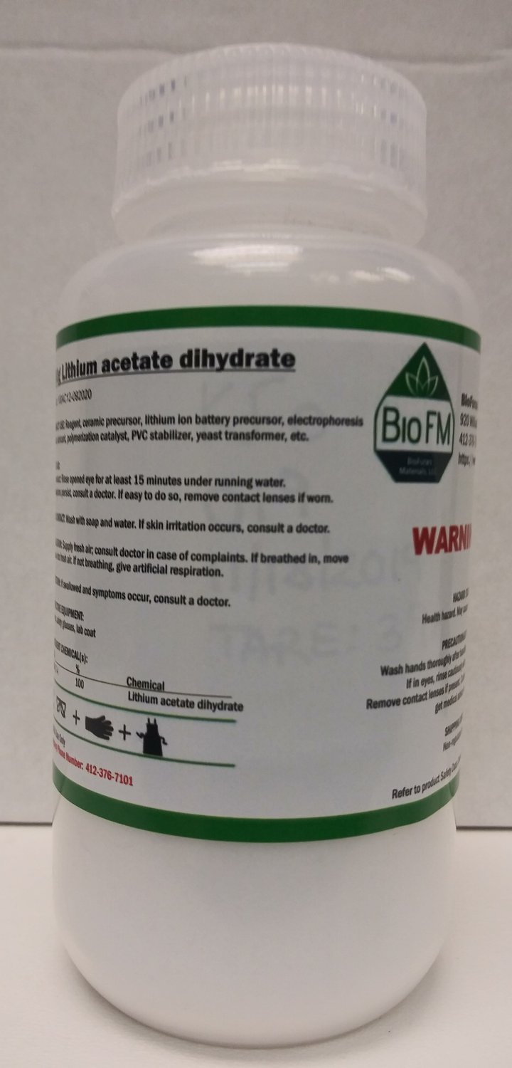 500g Lithium acetate dihydrate